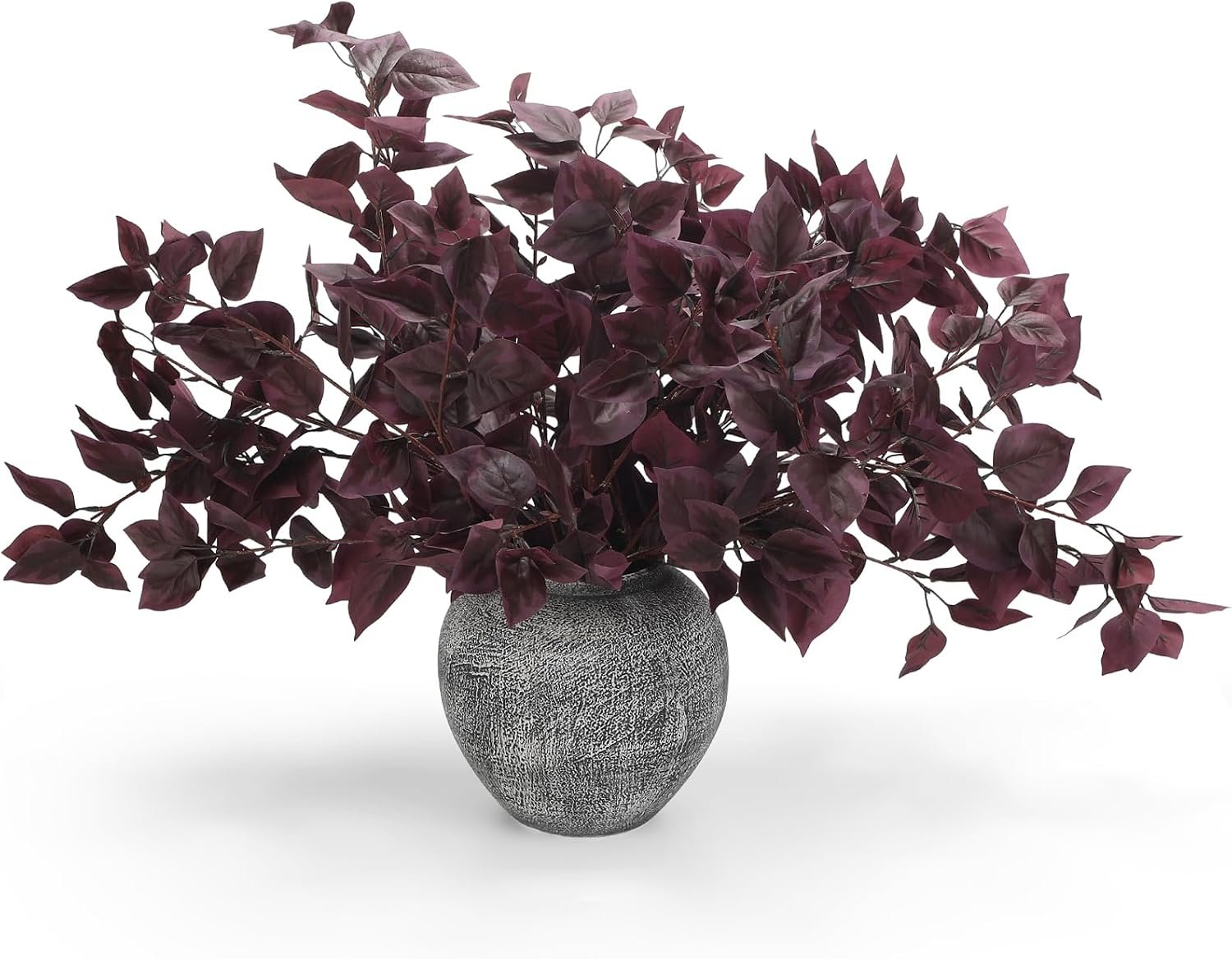 Faux burgundy fall stems, 32 inches tall, set of 8