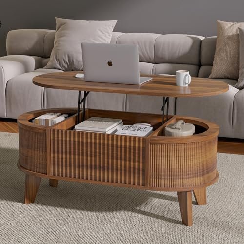 lyncohome_1_lift_top LYNCOHOME fluted lift-top coffee table in closed position in a modern living room