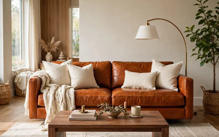 12 Cognac Leather Sofa Ideas for a Warm Living Room
