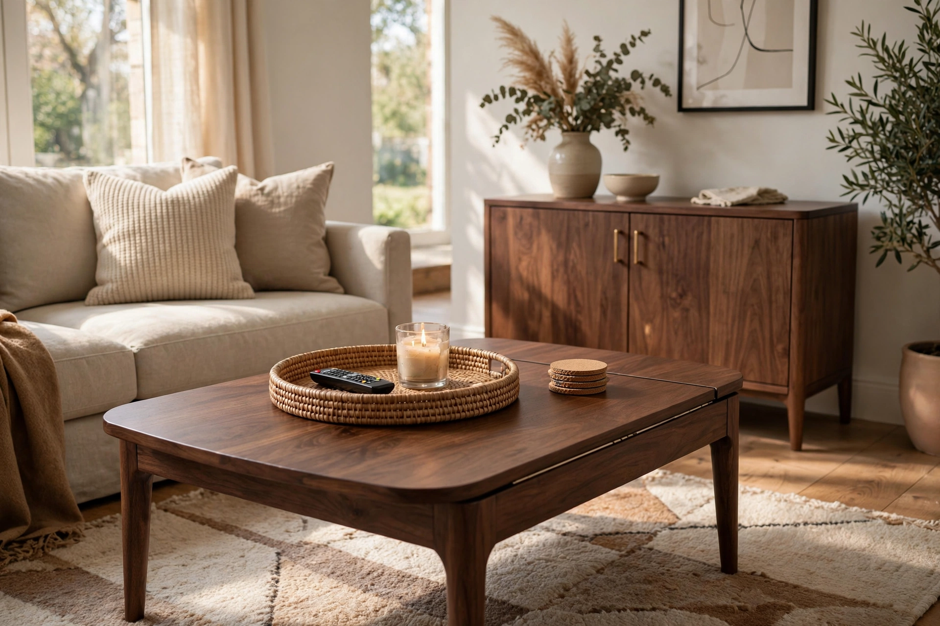 Storage coffee table with lift top — practical toy storage ideas living room