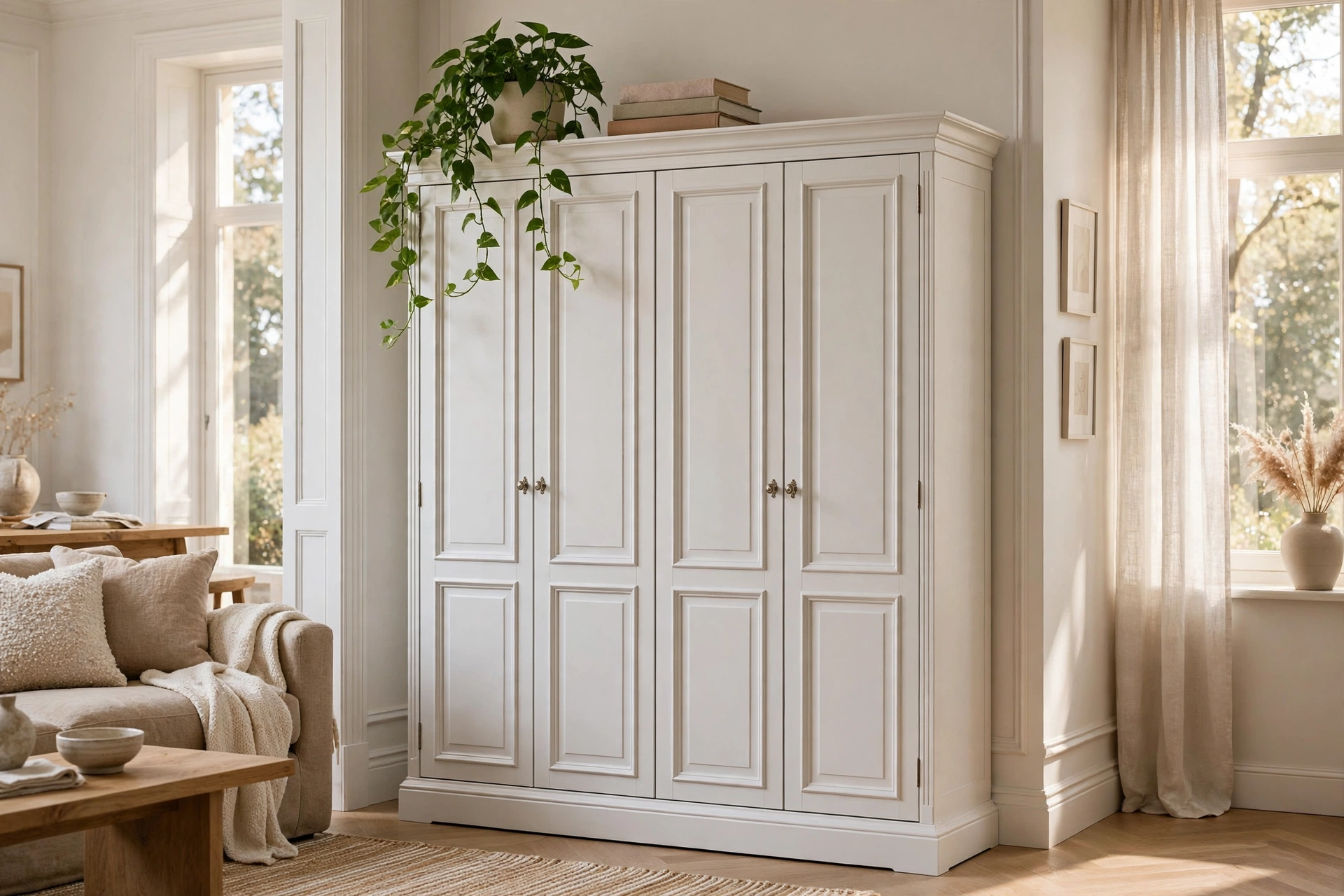Tall armoire cabinet for bulky toys — toy storage ideas living room solution