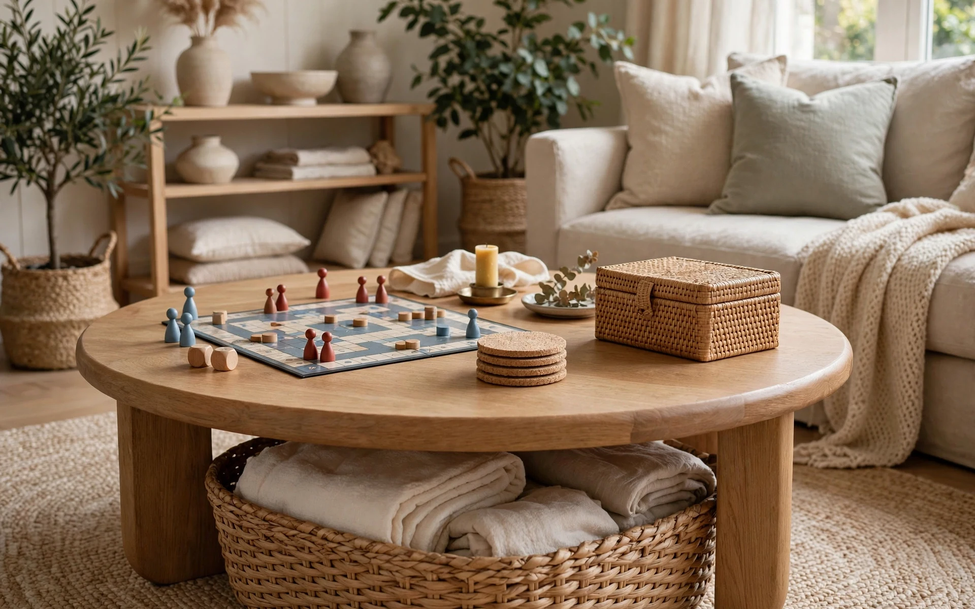 Breakfast nook olive green kitchen ideas with an olive bench, cream cushions and wood table